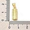 Rack Plating Brass Micro Pave Cubic Zirconia Pendants KK-L226-100G-I-3