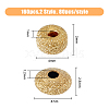 HOBBIESAY 160Pcs 2 Style Brass Textured Spacer Beads FIND-HY0001-74-2