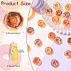 20Pcs 5 Colors Electroplate Transparent Resin Beads RESI-CJ0005-22-2
