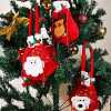4Pcs 4 Styles Christmas Velvet Candy Bags Decorations sgABAG-SZ0001-14-6