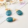 Natural Apatite Pendants PALLOY-JF00878-5