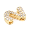 Brass Micro Pave Cubic Zirconia Pendants KK-B167-22G-2-2
