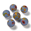 Handmade Frosted Lampwork Beads LAMP-C016-04C-08-1