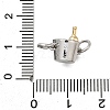 Brass Champagne Wine Bucket Charms KK-V002-21GP-3