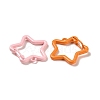 Spray Painted Alloy Key Snap Hook Clasps for Keychains FIND-L016-02-2