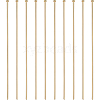 BENECREAT 100Pcs Brass Flat Head Pins KK-BC0002-84B-1