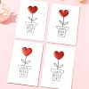 4Pcs Kraft Paper Greeting Cards AJEW-FS0001-30A-7