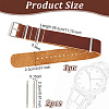 Plain Leather Watch Bands DIY-WH0021-77P-2