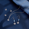 6Pcs Hollow 925 Sterling Silver Charms STER-DR0001-35-4
