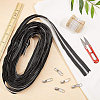 Nylon Closed-end Zipper and Zinc Alloy Zipper Sliders Zipper Head DIY-BC0011-65-7