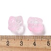 Baking Painted Transparent Glass Beads GLAA-C035-01F-3