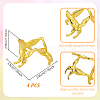 Alloy Crystal Ball Holders ODIS-WH0007-59B-G-2