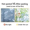 16Pcs 4 Styles Waterproof Plastic Colored Laser Stained Window Film Static Stickers DIY-WH0314-143-8