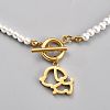 304 Stainless Steel Pendant Necklaces NJEW-B0001-13G-2