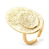 Rack Plating Brass Open Cuff Rings RJEW-D008-10G-1