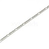 304 Stainless Steel Figaro Chain Necklace Making STAS-A028-N022MP-2
