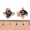 Halloween Theme Rack Plating Alloy Enamel Pendants ENAM-N056-359B-3