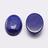 Dyed Oval Natural Lapis Lazuli Cabochons G-K020-14x10mm-02-2