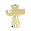 Alloy Textured Religion Cross Links Connector Charms FIND-Z127-01G-04-1