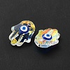 Evil Eye Glass Pendants G-P485-02C-3