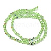 Electroplate Transparent Glass Beads Strands GL-CBA7A17-01A-11-4