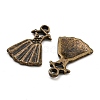 Tibetan Style Alloy Pendants TIBE-T014-32AB-2