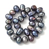 Dyed Natural Cultured Freshwater Pearl Beads Strands PEAR-A006-29A-3