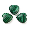 Heart Synthetic Malachite Worry Stone G-C134-06A-08-1
