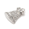 Brass Micro Pave Cubic Zirconia Charms KK-P278-09P-2