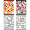 Flower Frame Theme Carbon Steel Cutting Dies Stencils DIY-WH0309-1333-1