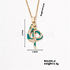 Trendy Snake Pendant Necklace MU5587-4-1