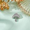 Cubic Zirconia Mushroom Brooch JBR102E-6