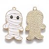 Halloween Theme Alloy Enamel Pendants X-ENAM-J649-09LG-2