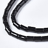 Natural Black Stone Beads Strands G-S366-072-3