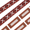 9M 2 Styles Rugby Theme Heat Transfer Polyester Grosgrain Ribbons OCOR-GF0005-05A-6