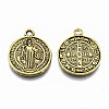 Tibetan Style Alloy Pendants TIBEP-N005-12AG-RS-2