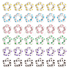  48Pcs 6 Colors Transparent Plastic Bead Frame KY-TA0001-26-2