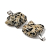 Natural Dalmatian Jasper Pendants G-B127-02P-03-2