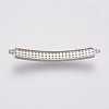 Eco-Friendly Brass Micro Pave Cubic Zirconia Links ZIRC-F083-038P-RS-2