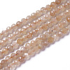 Natural Sunstone Beads Strands G-F596-42-3mm-1