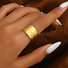 Fashionable Brass Open Cuff Ring QZ6279-2-1