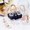 Polygon Empty Fragrance Oil Aromatic Perfume Oil Glass Pendant Decorations HJEW-PH0001-06-5