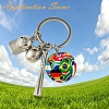 Baseball Alloy Sublimation Blanks Keychains AL-CBAF9A1-02P-07-4