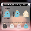 SUNNYCLUE 80Pcs 4 Style Alloy Enamel Pendants FIND-SC0004-44-2