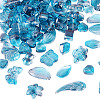 64Pcs Gradient Color Transparent Glass Beads GLAA-TA0003-48D-3