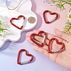 5Pcs Zinc Alloy Spring Gate Rings FIND-TA0009-73I-6