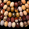 Natural Mookaite Bead Strands G-D344-A32-5