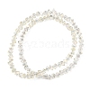 Electroplate Transparent Glass Beads Strands GL-CBA7A17-01A-12-4