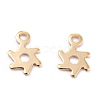 201 Stainless Steel Charms STAS-C017-18G-1