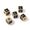 Rack Plating Brass Enamel Beads KK-B060-04G-01L-3
